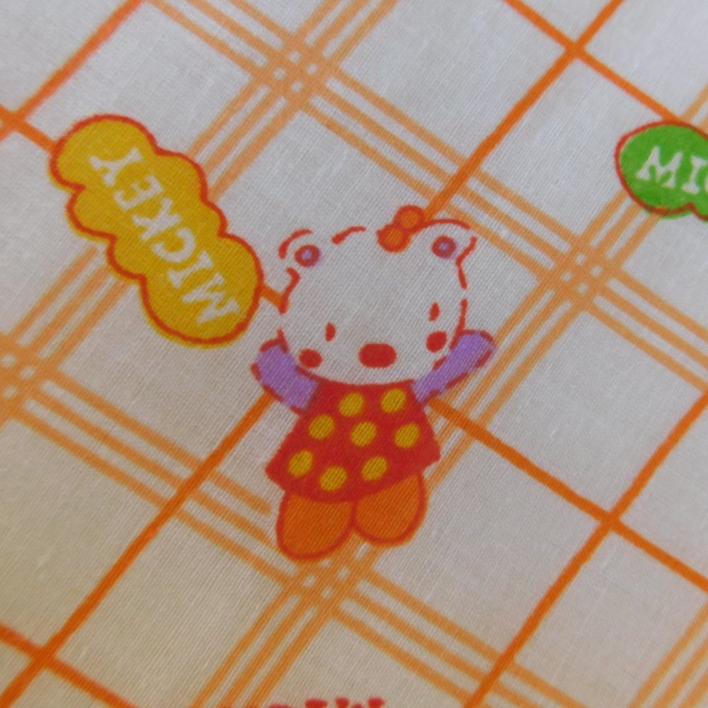 Hello Kitty Halloween witch graphic collectible kawaii novelty plaid fabric 2 yd - Picture 3 of 16